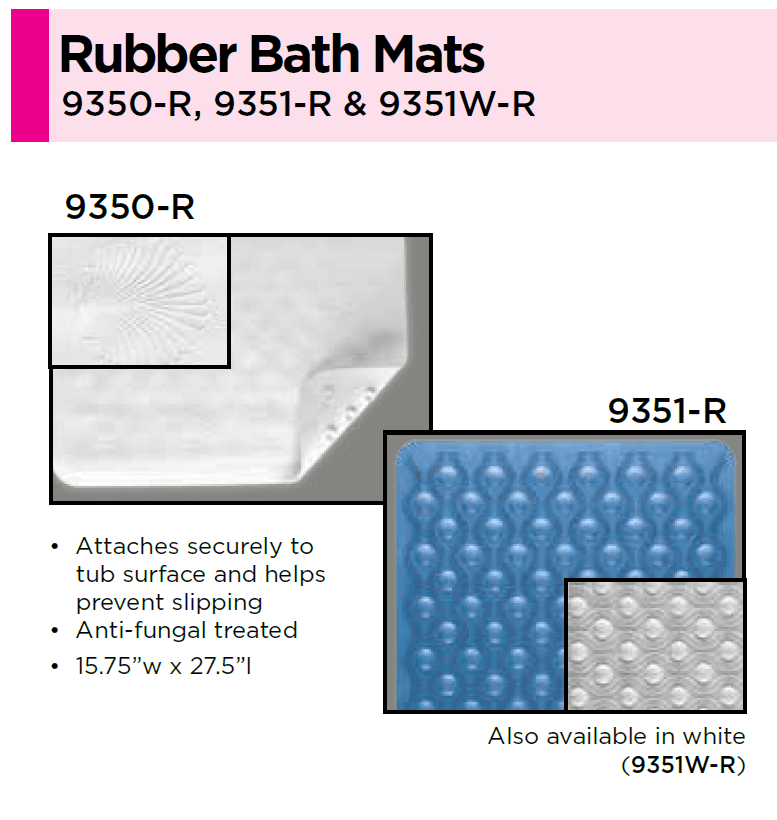 NOVA Bathroom Safety 5: Help Inc. - Everyone is relying on you. You can rely on us. Rubber Bath Mats: Help Inc. - Everyone is relying on you. You can rely on us.